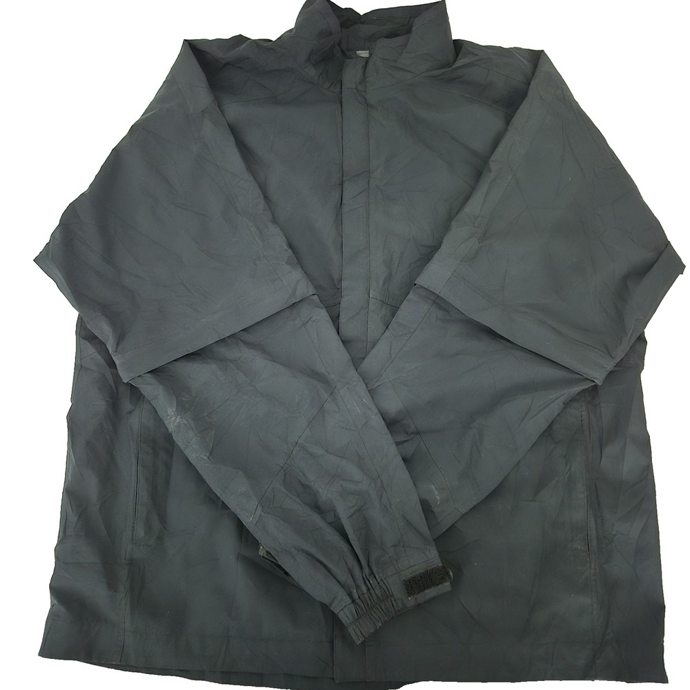 FootJoy Jacket Mens L Black Dry Joys Convertible Sleeve ‎ Full Zip Windbreaker